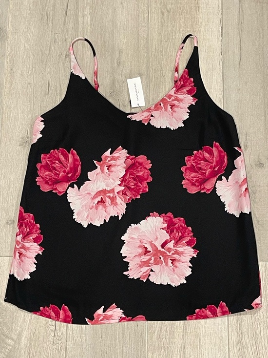 Banana Republic Tops - Banana Republic Floral Camisole Top Black Pink XS NWT
